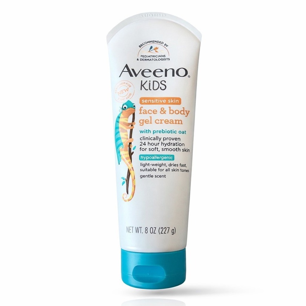 Aveeno - Kids Sensitive Skin Face & Body Gel Cream (8 oz) - Hypoallergenic